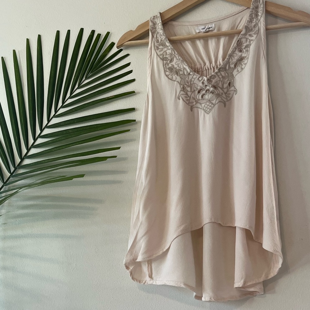 High Low V-neck Tank